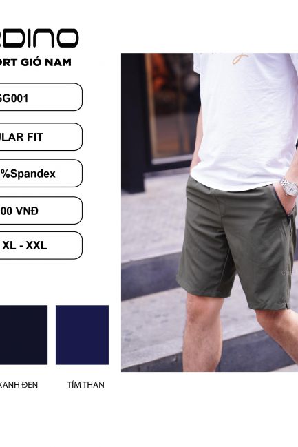 Quần Short Gió Cardino Việt Nam – QSG001